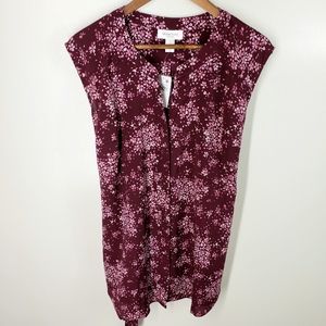 NWT Motherhood Maternity Belted Floral Blou